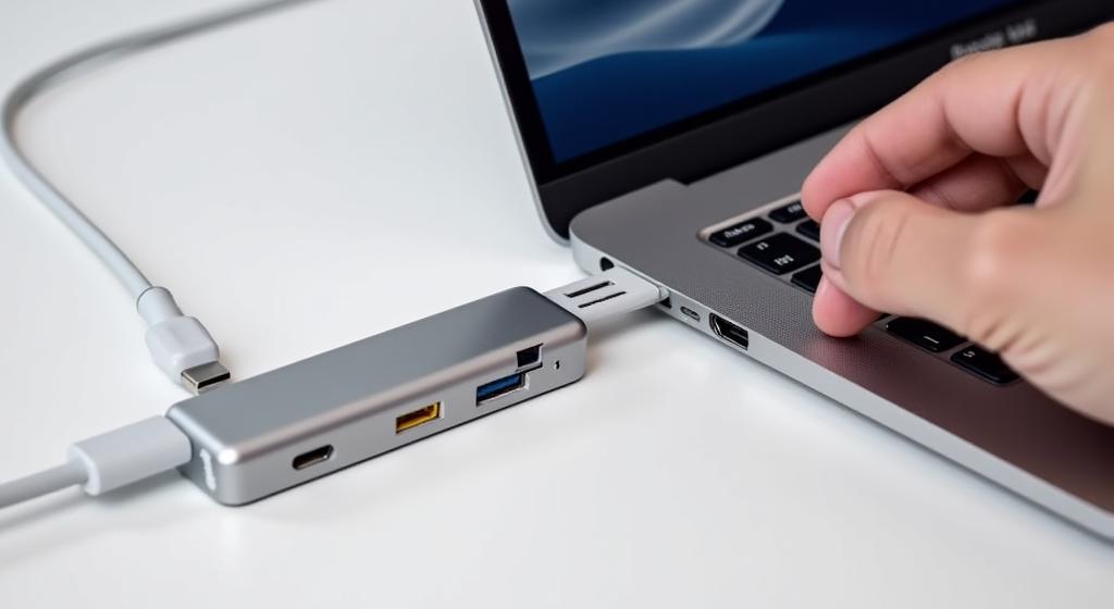 Tutorial configuración hub USB-C en MacBook